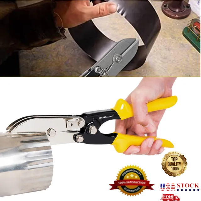 5-Blade Hand Crimper Sheet Metal Tools Hand Crimping HVAC Tool for 24-28 Gauge