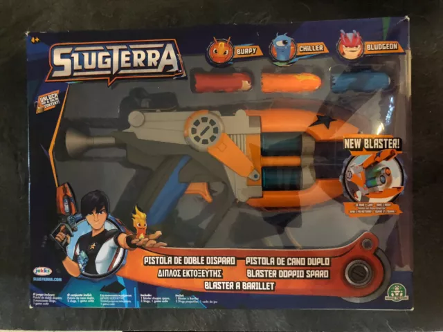 Slugterra - Pistolet Blaster Double canons et 3 slugs - LUG05 - Jeux  d'adresse - Rue du Commerce