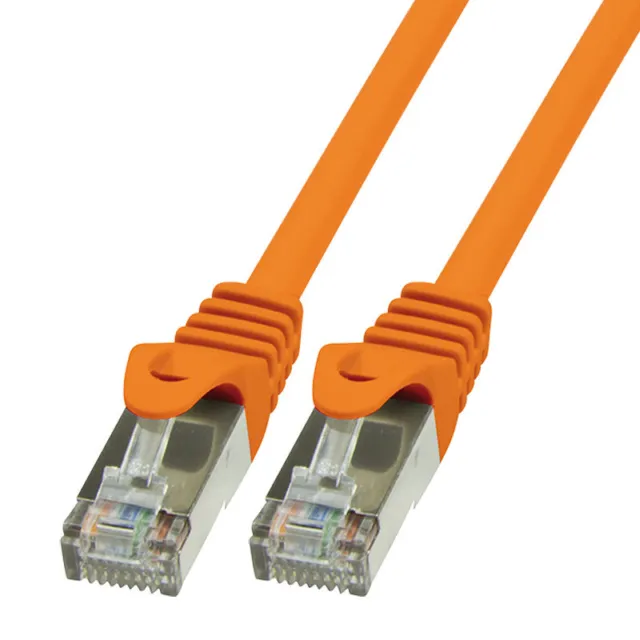 1m CAT.6 Patchkabel Netzwerkkabel SFTP orange LAN Ethernet DSL RJ45 Kabel