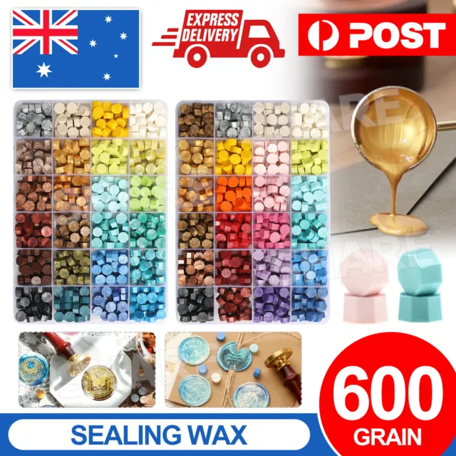  600PCS Sealing Wax Kit with Wax Stamp Beads, Octagon