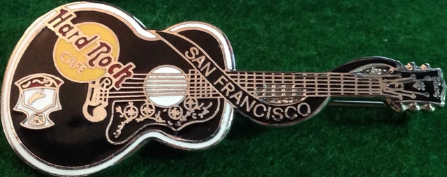 Hard Rock Café San Francisco 1998 Elvis Presley Noir Guitare Broche Dead Hrc