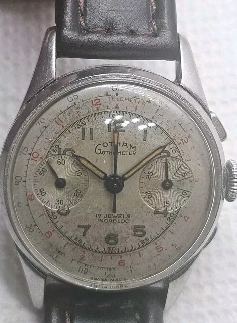 Lemania Ultrarare Metall Box für Chronograph Military 3H Newoldstock