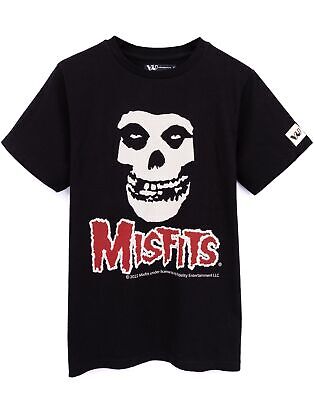 Misfits T-shirt per bambini Ragazze Ragazzi Skull Music Band Logo Black