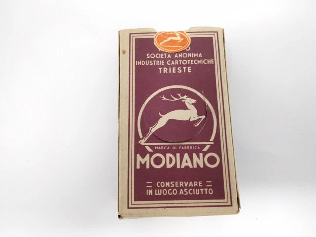Modiano Mazzo Di Carte Piacentine Regno D'italia Scatola Con Sigillo (1A)