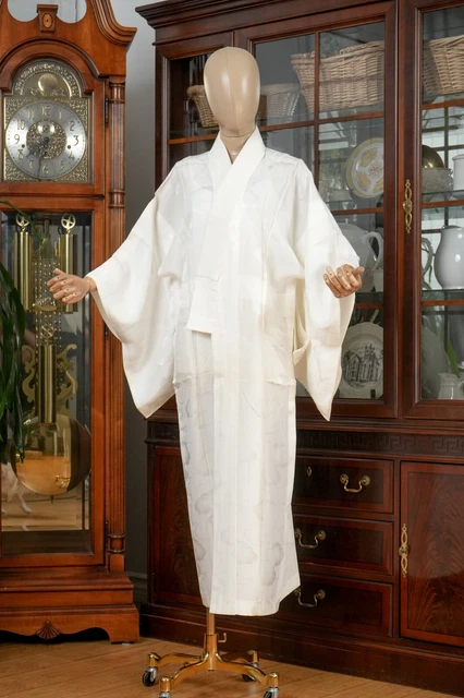 Dear Vanilla Japanese Juban Undergown Women's Kimono Genuine Vintage Mint