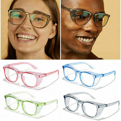Occhiali di sicurezza Occhiali Chiaro Lente in policarbonato resistente agli urti Blu Cornici 
