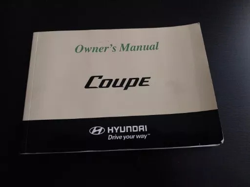 01-08 Hyundai Coupe Owners Handbook Manual