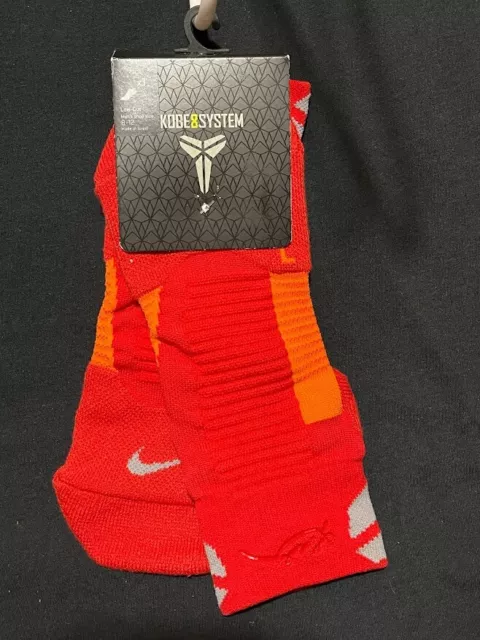 NIKE ELITE Basketball Crew Socks SX4738-686 Kobe Bryant Rare BIN 6 Large NIKE ELITE Basketball Crew Socks SX4738-686 Kobe Bryant Rare BIN 6 Large