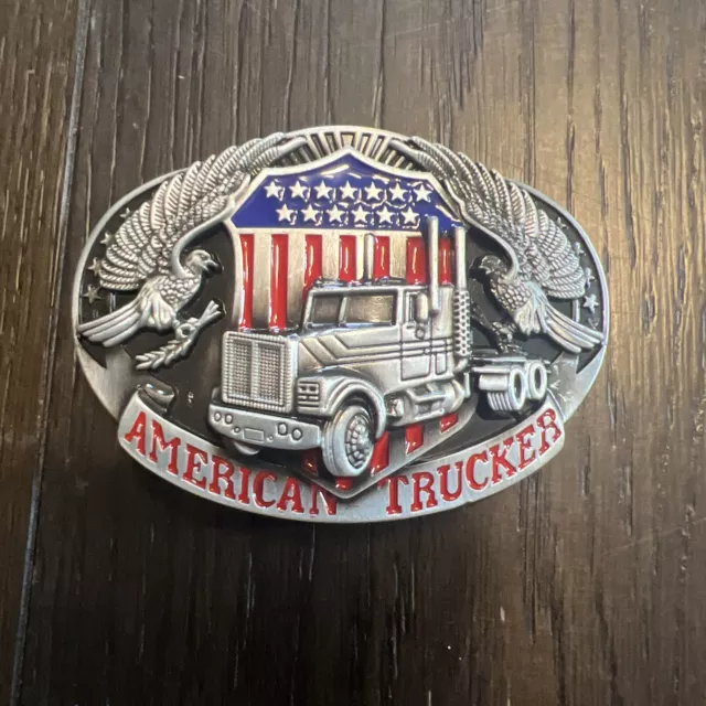 Zinc Alloy American Trucker Belt Buckle