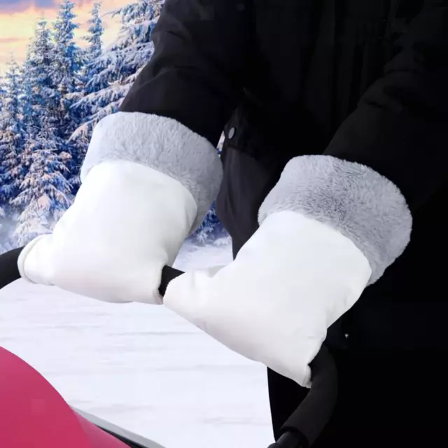 Protège mains pour poussette en polaire