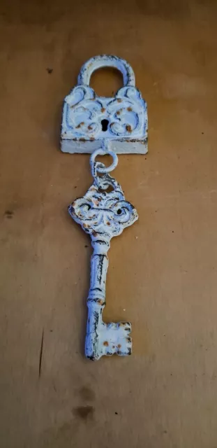 Rustic Wrought Iron Lock and Key