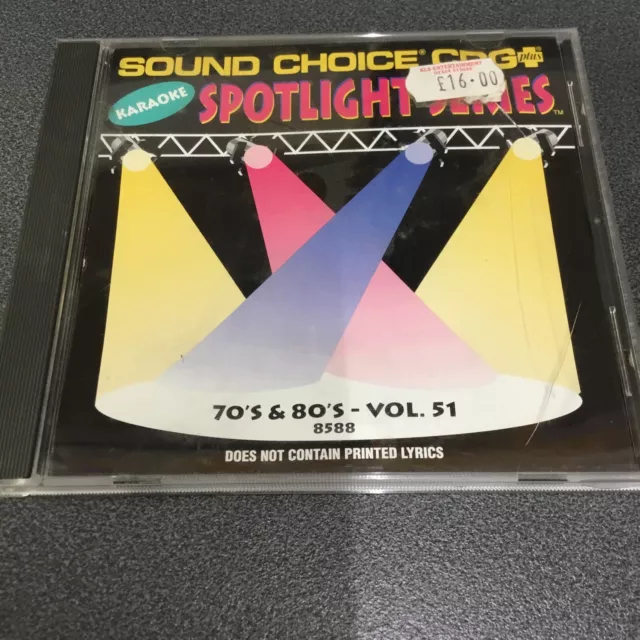 Spotlight Serie Karaoke Sound Choice 70er und 80er Jahre Vol 51