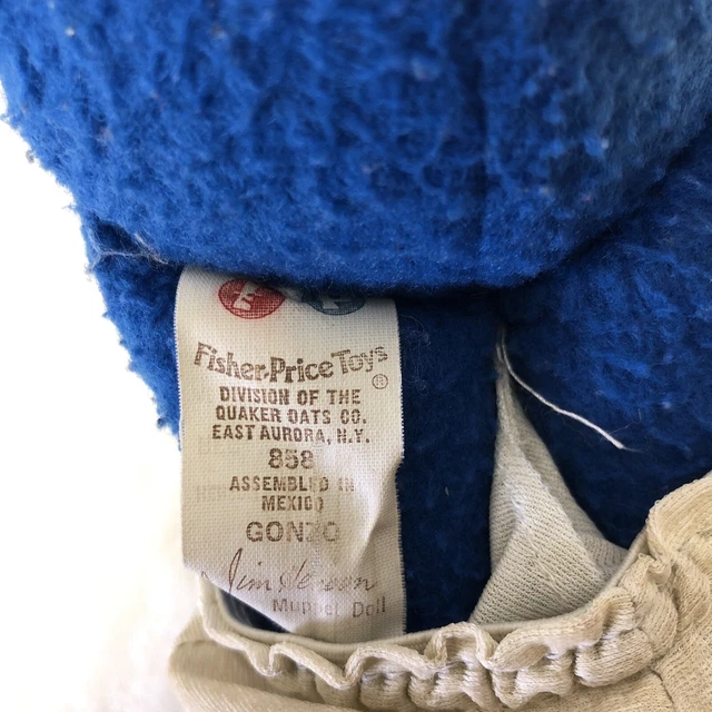 Vintage THE GREAT GONZO Plush 1981 Fisher Price Muppets Stuffed Animal Toy Doll 9