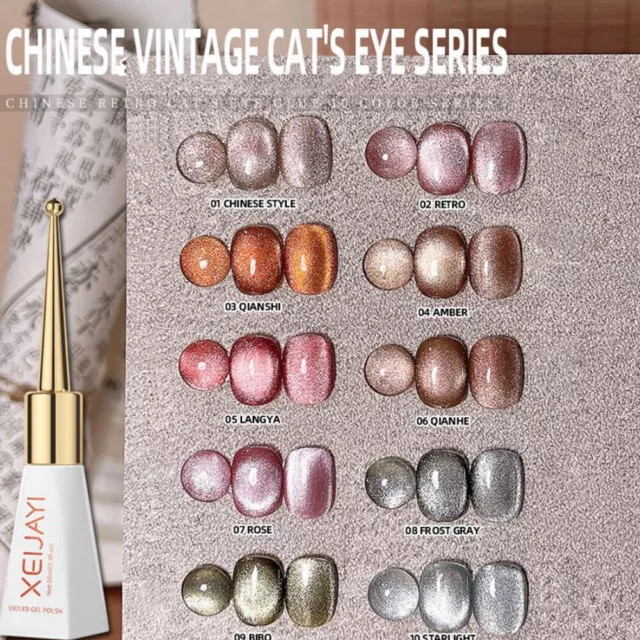 Cat Eye Magnétique Uv Gel Vernis Base Couche De Finition Tremper Led .