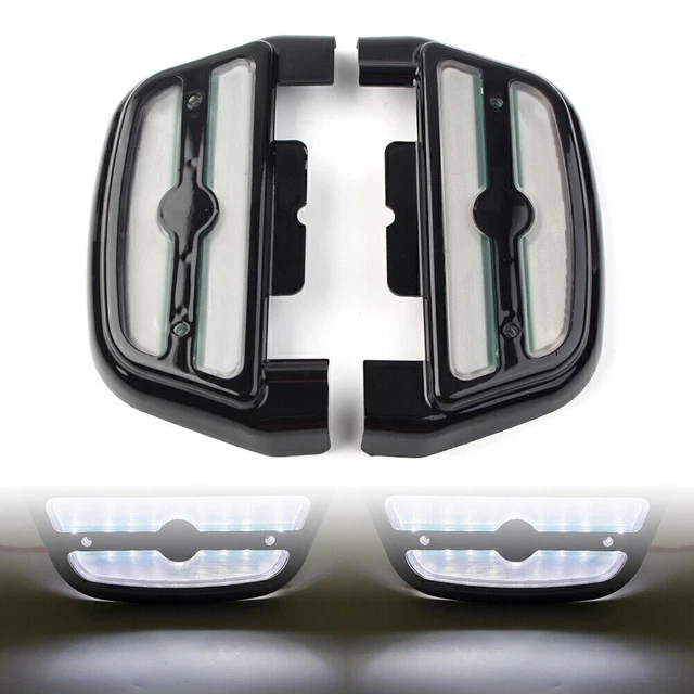 Fit Harley Touring Road King pedana passeggero copertura plantare luce led