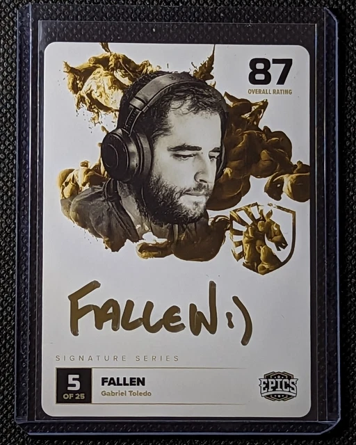 2021 EPICS CSGO Signature Gabriel 'FALLEN' Toledo #5/25 **RARE** Kolex ...
