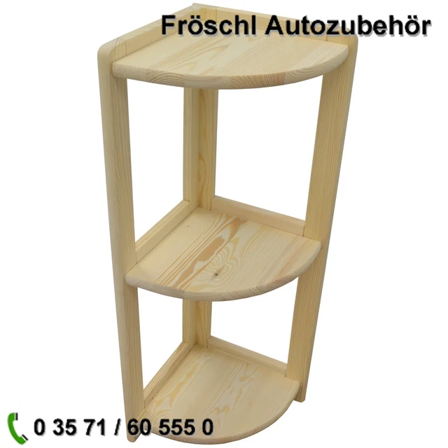 Kleines schickes Eck Regal Holz Ablage Küchen Flur Bade Zimmer Möbel Winkel w*