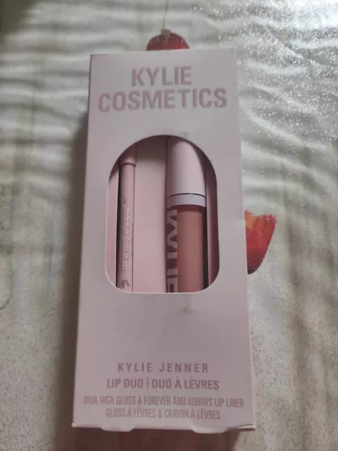 Kylie Jenner Liquid Lipstick High Gloss 319 DIVA  & Lip Liner 807FOREVER&ALWAYS