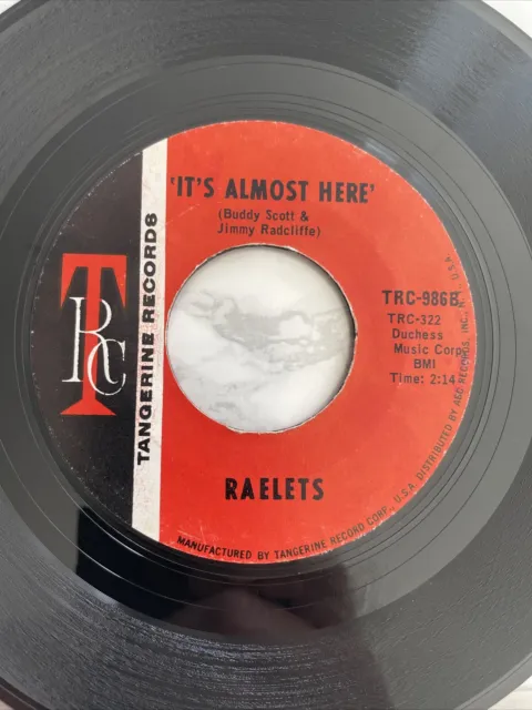 Raelets - I Want To Thank You 7”  northern soul  vinyl record Ex condition 3