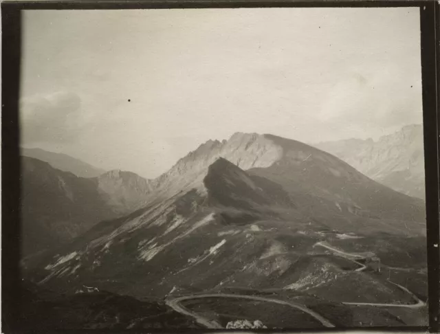 ANTIQUE PHOTO - VINTAGE SNAPSHOT - GALLIBIER NECK MOUNTAIN - MOUNTAIN circa 1910 1