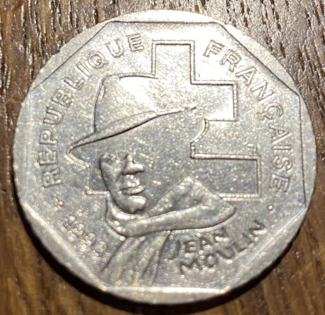 Piece De 2 Francs Jean Moulin 1993 (612)