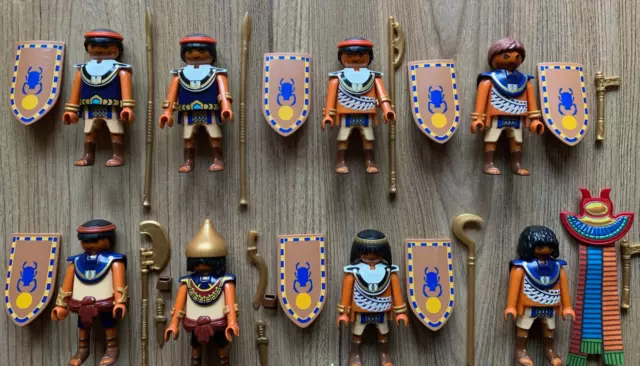Playmobil History Ägypten Ägyptische Soldaten 9 x Krieger Figuren Römer Custom 2