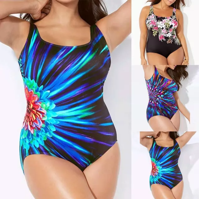 Neuer Sommer Badeanzug für Damen in großen Größen mit Tummy Control und Prints