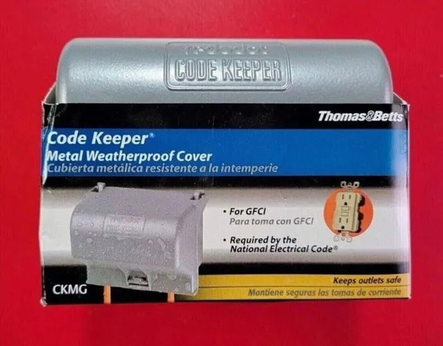 Thomas & Betts - Code Keeper CKMG - Metal Weatherproof Cover For GFCI Outlet NEW