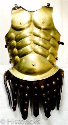 Roman Muscle Body Armour (Brass) re-enactment / larp / role-play / fancy-dress