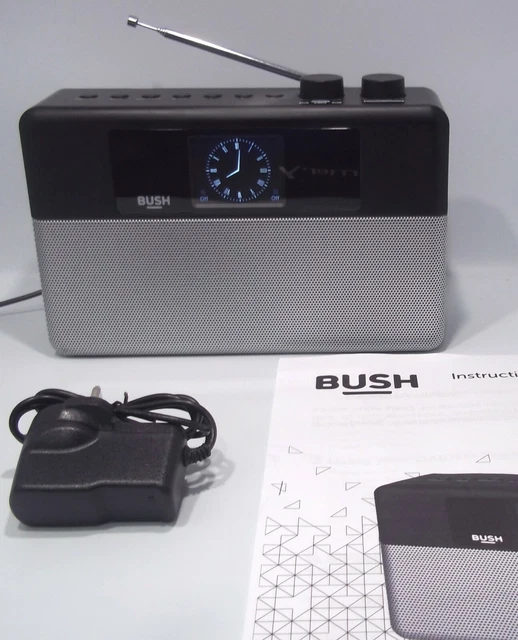 BUSH DAB+ MAINS Battery Radio in Black MODEL ne2722 £39.99 PicClick UK