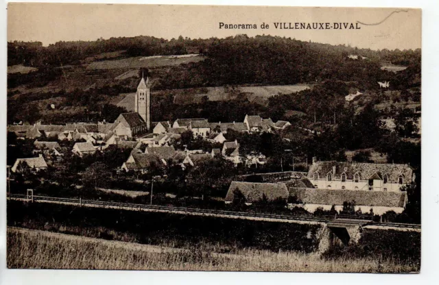 VILLENAUXE  - Aube - CPA 10 - Panorama de Villenauxe - Dival