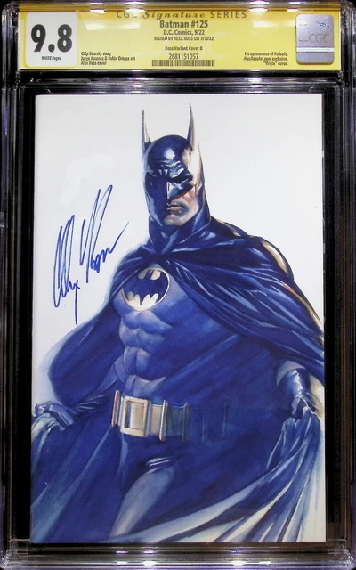 Batman #125 Signed Alex Ross  Variant Cover #B SS CGC 9.8 #2681151057