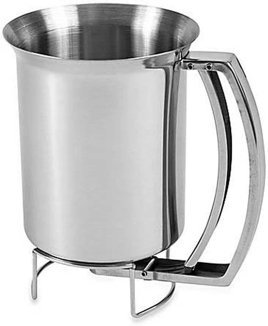 Professional Stainless Steel Pancake Batter Dispenser - Great for Baking,Cupcake