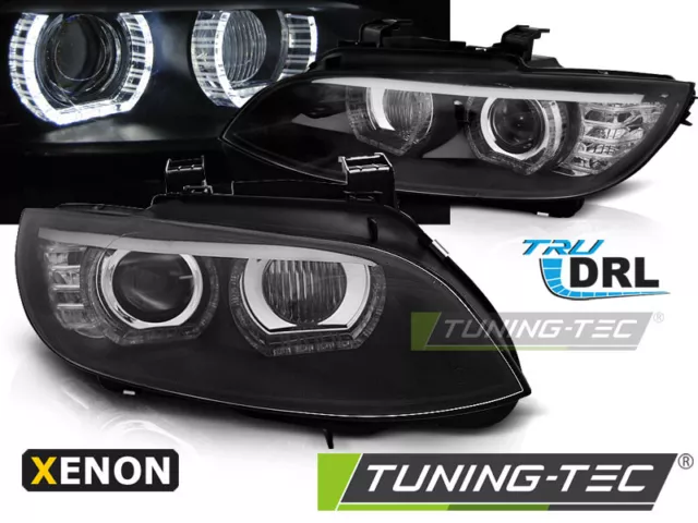 Coppia Fari Fanali Anteriori Tuning Serie3 E92 E93 2006 > 2010 Xenon D1S no AFS