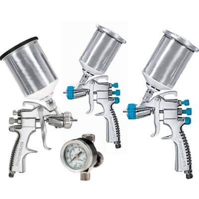 DeVilbiss StartingLine HVLP Paint, Primer & Touch-up Paint Spray Gun Kit 802789