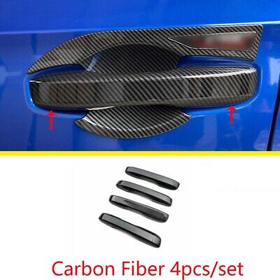 4pcs Carbon Fiber Exterior Side Door Handle Cover Trim For Honda Civic 11Th 2022