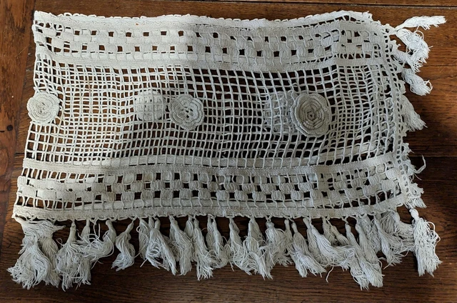 AMateschitz Bordure à Franges En Coton Vintage 13 Cm - Dentelle Au Crochet Pour Couture