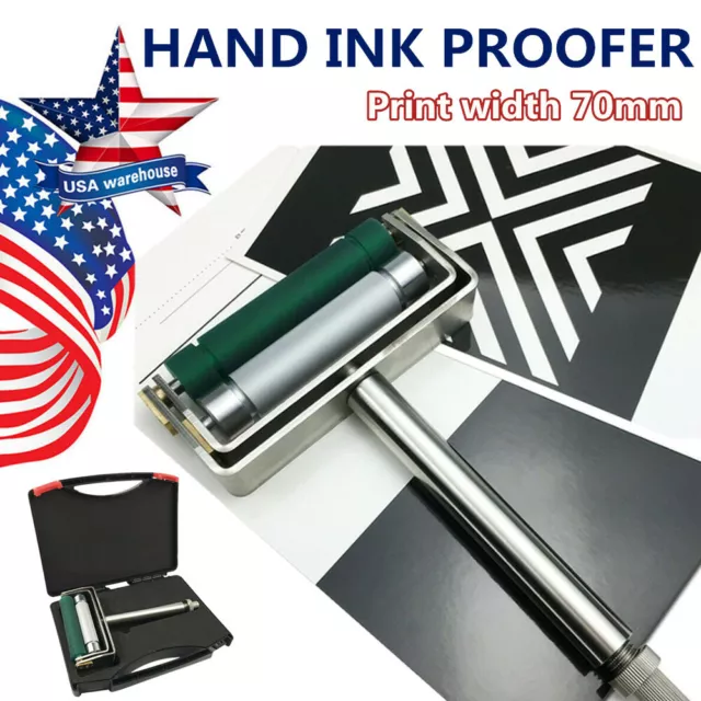 Hand Proofer Ink Proofer Chrome Anilox &Rubber Roller Manual Ink Proofer 180Line