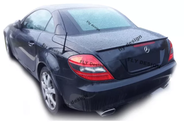 Passend für MERCEDES SLK R 171 Heckspoilerlippe SCHWARZ GLANZ Abrisskannte new S