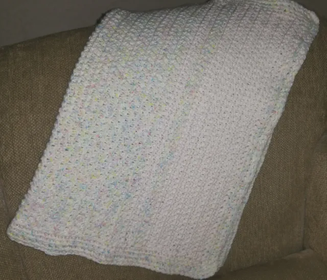 NEW Soft Cuddly Hand Crocheted Baby Blanket