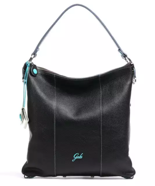 Shoulder Bag gabs Sofia L Ruga Woman One-Shouldered Convertible Black Leather