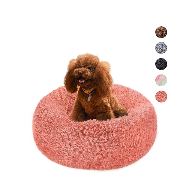 BEAUTYHB Calming Dog Bed and Cat Bed, Anti Anxiety Pet Bed Dog Mat R... All Sale