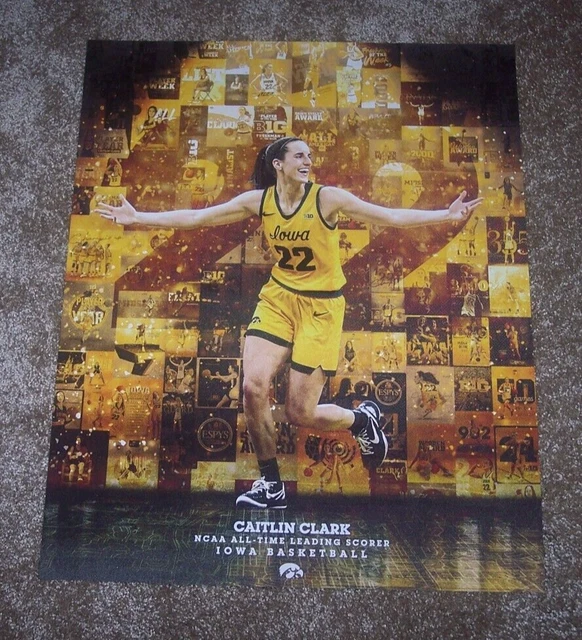 IOWA HAWKEYE'S CAITLIN Clark NCAA ALL TIME SCORING LEADER IOWA