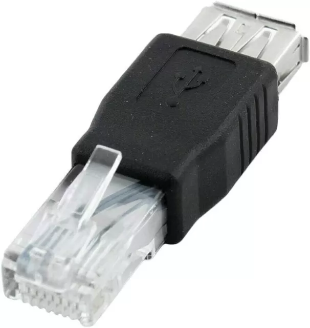 Convertisseur Adaptateur Rj45 Ethernet Internet Mâle / Usb A Femelle