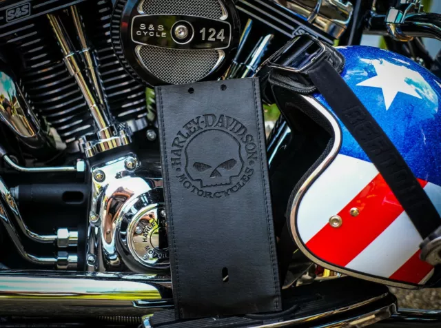 Black PU Leather Plain Gas Tank Panel Bib For Harley Dyna Wide Glide FXDWG 93-03