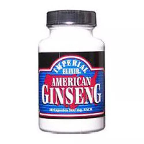 Américain Ginseng 50 Capuchons Par Imperial Elixir / Ginseng Company