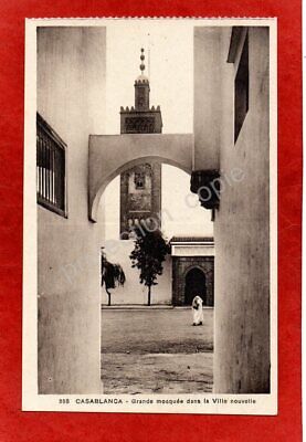 cpa Maroc CASABLANCA - Grande mosquée dans la Ville nouvelle