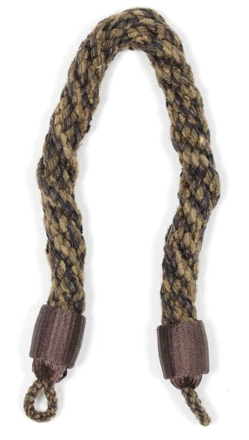 Thick Large Rope Satin Curtain Drape Tie-Backs Holders Tiebacks 20" Wedge Brown
