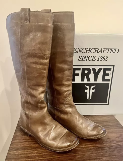 Frye Paige Tall Leather Riding Boots Womens 7.5