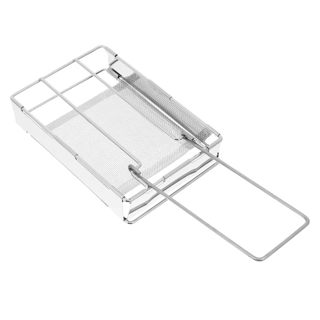 Griglia Da Barbecue Pieghevole In Acciaio Inox - Rastrelliera Per Cosce Di Pollo, 2 Pezzi, Antiaderente